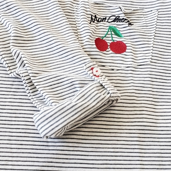 🆕️NWT Avocado Brand Mon Cherry Striped Top - Picture 7 of 12